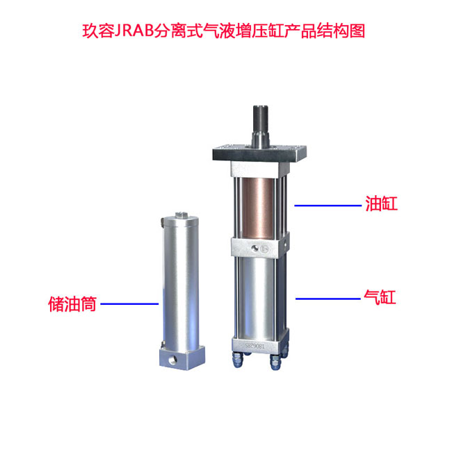 JRAB分離式氣液增壓缸結(jié)構(gòu)圖